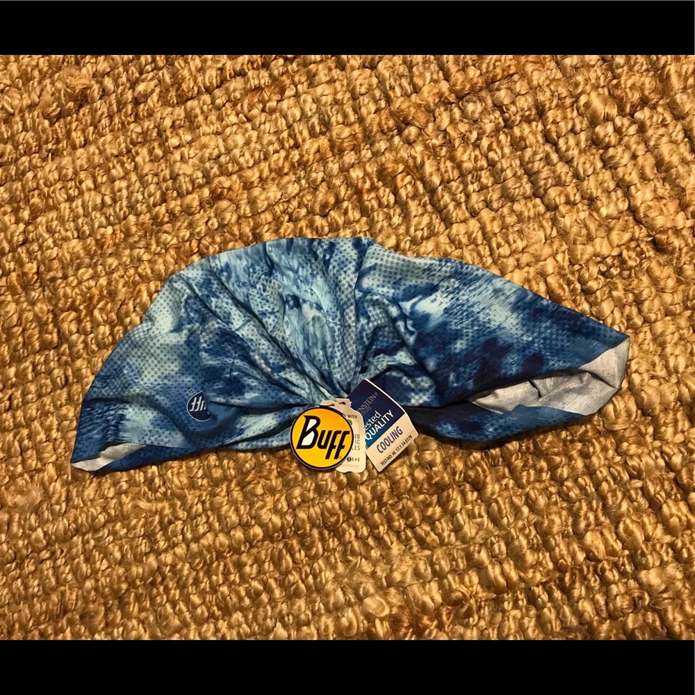 Buff cooling headband/neck covering